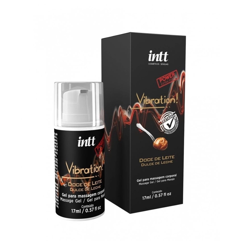 Gel Excitante Intt Vibration Power Doce de Leite