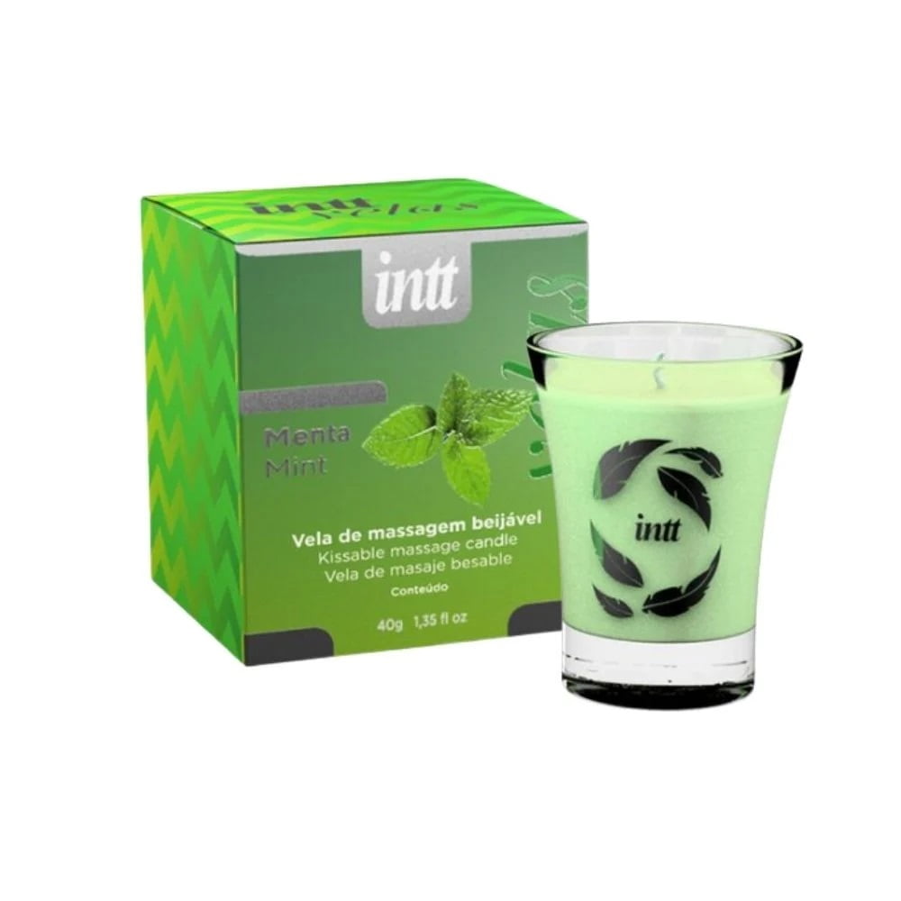 Vela de Massagem Beijável Menta da Intt