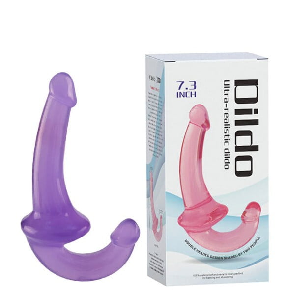 Penetrador Strapless com Plug Vaginal Dildo 
