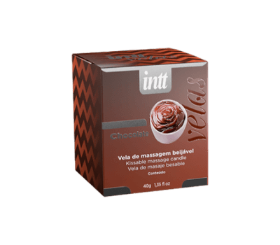 Vela de Massagem Beijável de Chocolate da Intt 