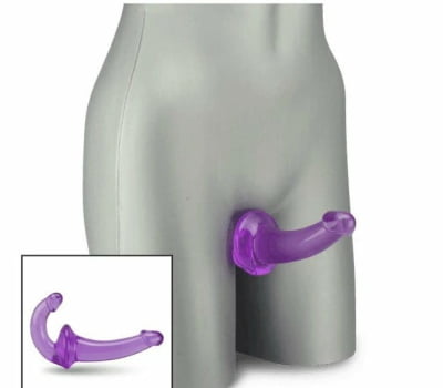 Penetrador Strapless com Plug Vaginal Dildo 