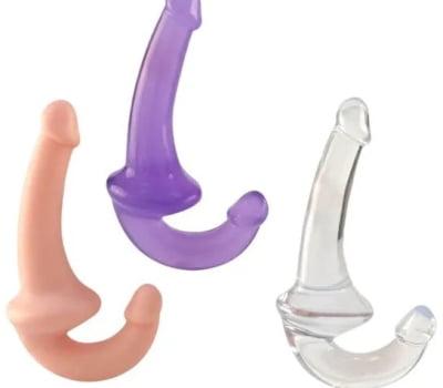 Penetrador Strapless com Plug Vaginal Dildo 