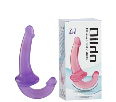 Penetrador Strapless com Plug Vaginal Dildo 