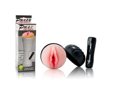 Lanterna Formato de Vagina com 7 Vibrações Pussy 